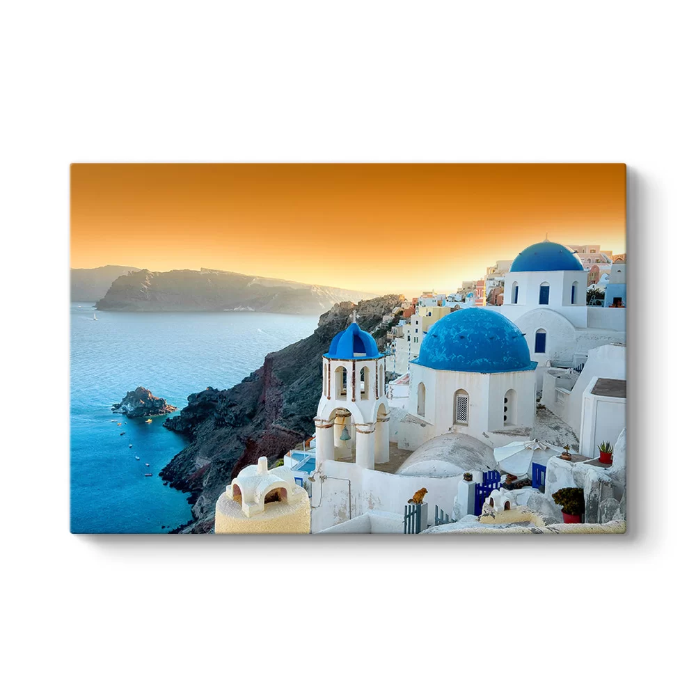 Santorini Ada Tablosu - Model 1